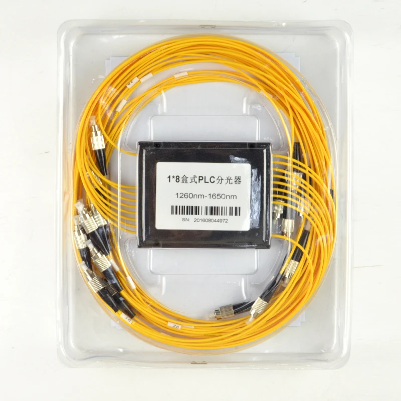

ABS Box Fiber Optical PLC Splitter 1x8 FC/UPC Connector 2.0mm