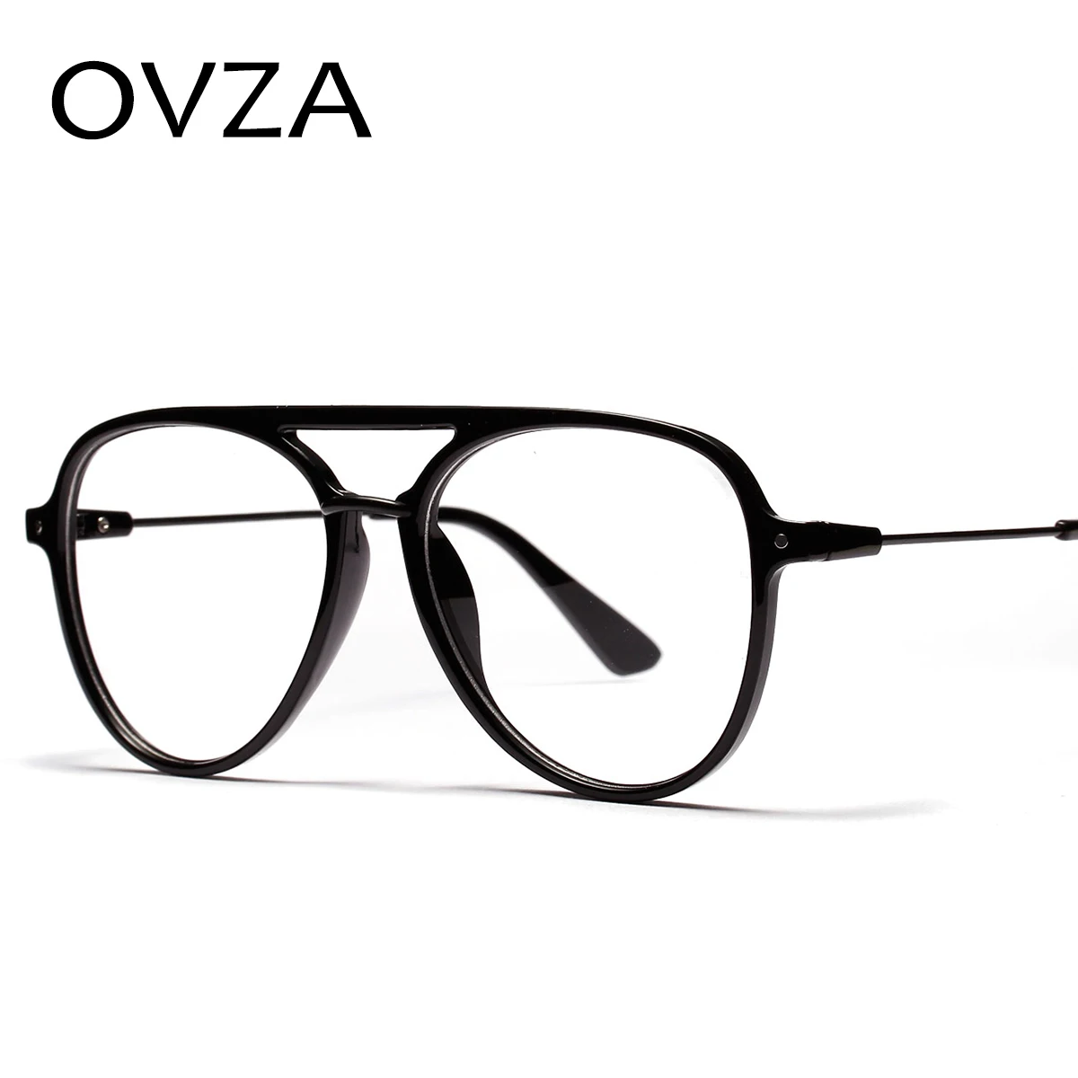 OVZA модные большие оправы для очков мужские прозрачные оправы для очков для женщин Классическая оптическая оправа S0089