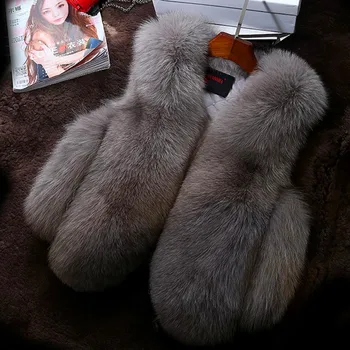 

children's vest girls vest Faux fox fur children's wear fur vest thicken coat Autumn and winter warm fashion kids outwear 2-10T