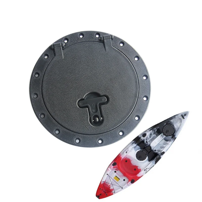 8 Inch Kayak Deck Plate Kit with Storage Bag for Kayak Boat Fishing