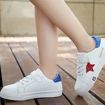 

2018 NEW FASHION Children Infant Kids Boys&Girls Star Plate Patch Leather Running Casual Shoespsw0628