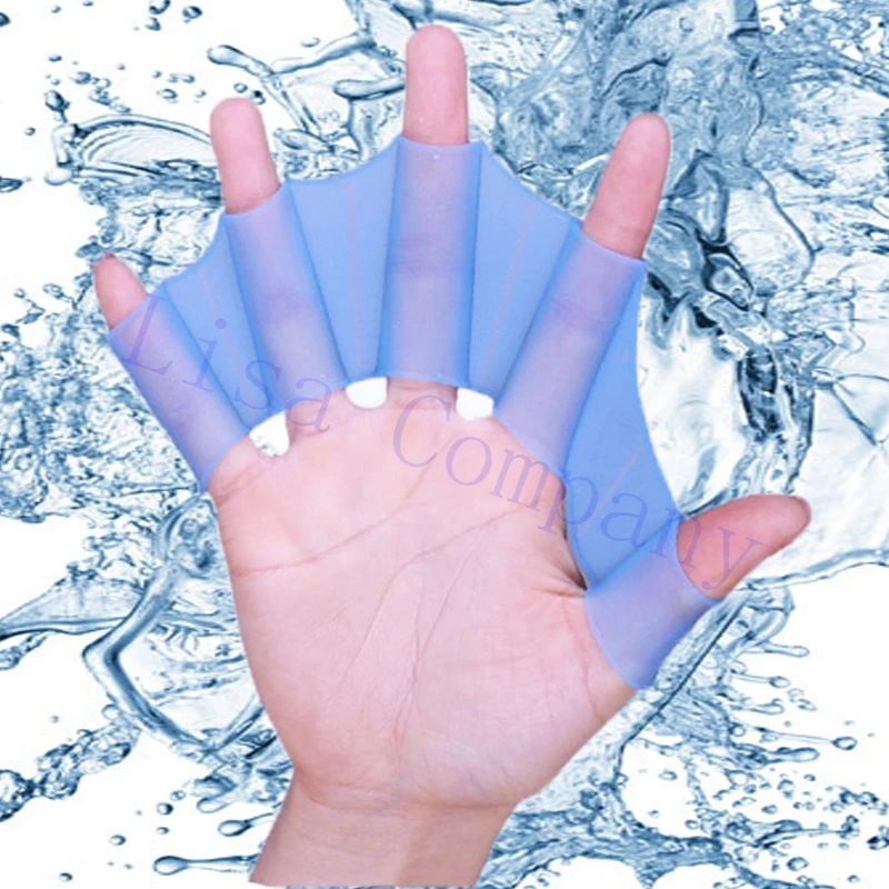 Generic Silicone Swim Gear Fins Webbed font b Gloves b font Flippers Diving Fins S M
