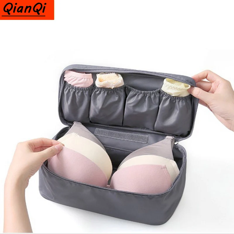 QianQi neceser модные дорожный Бюстгальтер сумка для хранения косметики нижнее белье трусики Носки хранения сумка для макияжа для путешествий