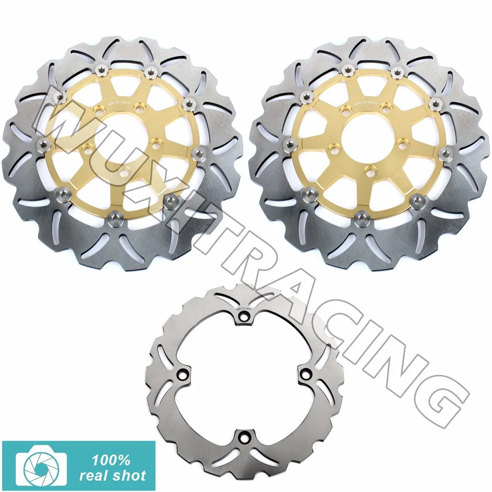 02 03 04 05 06 07 08 09 10 11 12 Full Set Front Rear Brake Discs Rotors for SUZUKI DL 650 1000 DL650 DL1000 V-STROM 2002-2012 босоножки kiss kissy s55384 07 03 09 kisskitty 2015 s55384 07 03 09 05 11