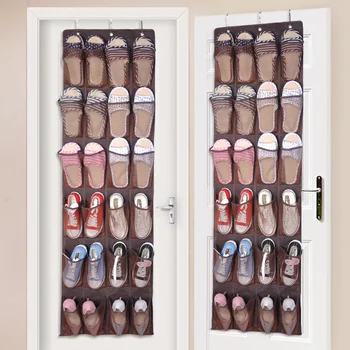 

24 Pockets Over Door Socks Shoes Organize Hanging Bag Box Shoes Rack Hanger Storage bag wardrobe Tidy Storage Box Hanging bags