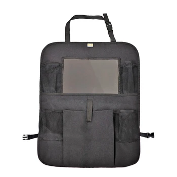 

Car Back Seat Organizer With Tablet Holder - Press Screen Pocket For Android & Ios Tablets Up To 10.5 inch - Multipurpose Use