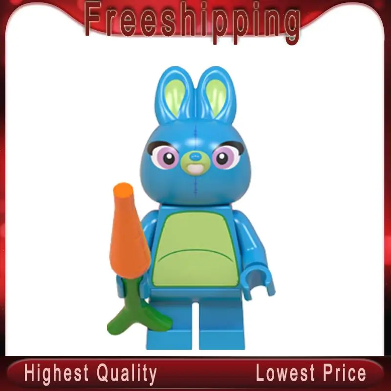

Ducky Toys Story 4 Buzz Lightyear Woody Jessie Alien Bo Peep Bonnie Duke Caboom Building Blocks Movie toys gifts WM695
