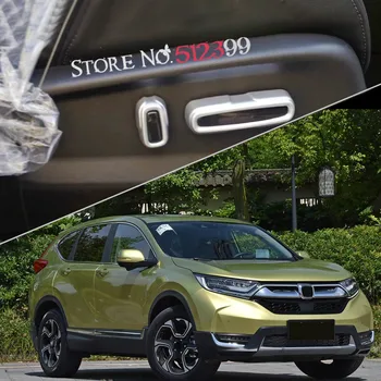 

4* ABS Matte Door Seat Adjust Buttons Cover Decorative Trim for Honda CRV CR-V 2017 2018 Car accessories Styling