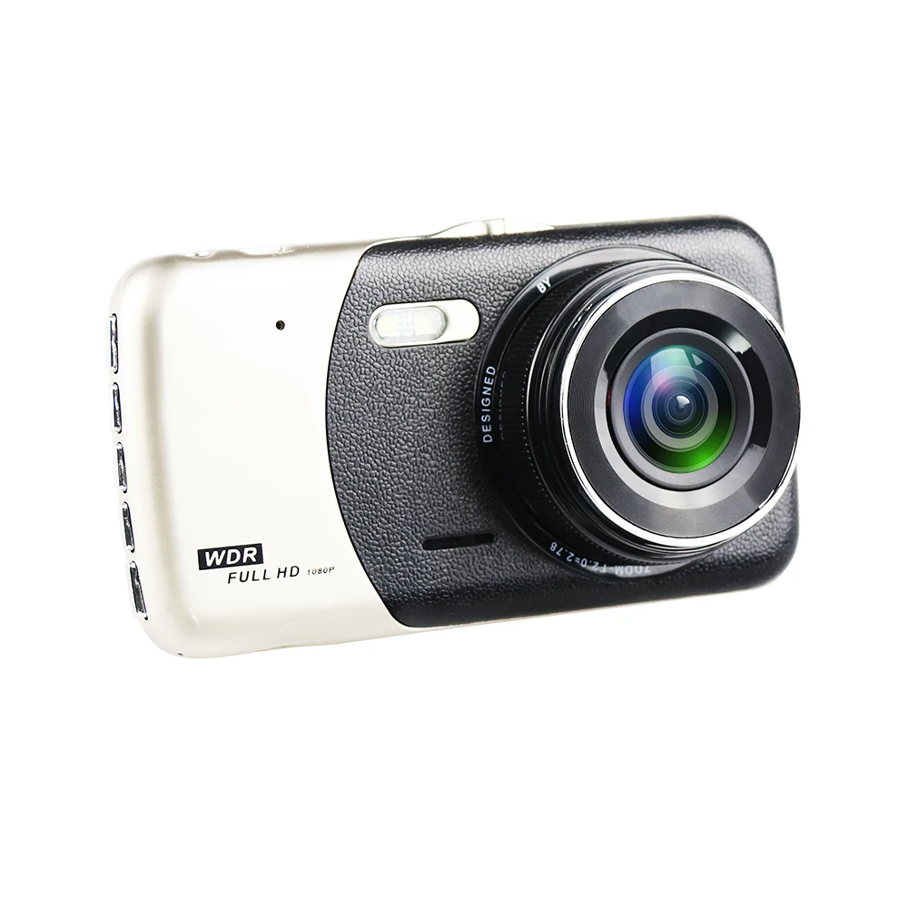2019 новая Автомобильная DVR камера с двойным объективом 4 дюйма FHD 1080P Ночное Видение
