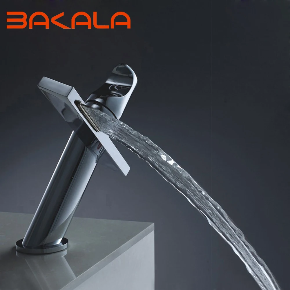 BAKALA الجملة والتجزئة سطح جبل الشلال الحمام صنبور الغرور أحواض من الزجاج صنبور حوض خلاط الباردة والساخنة صنابير المياه BR10004A BAKALA الجملة والتجزئة سطح جبل الشلال الحمام صنبور الغرور أحواض من الزجاج صنبور حوض خلاط الباردة والساخنة صنابير المياه BR10004A