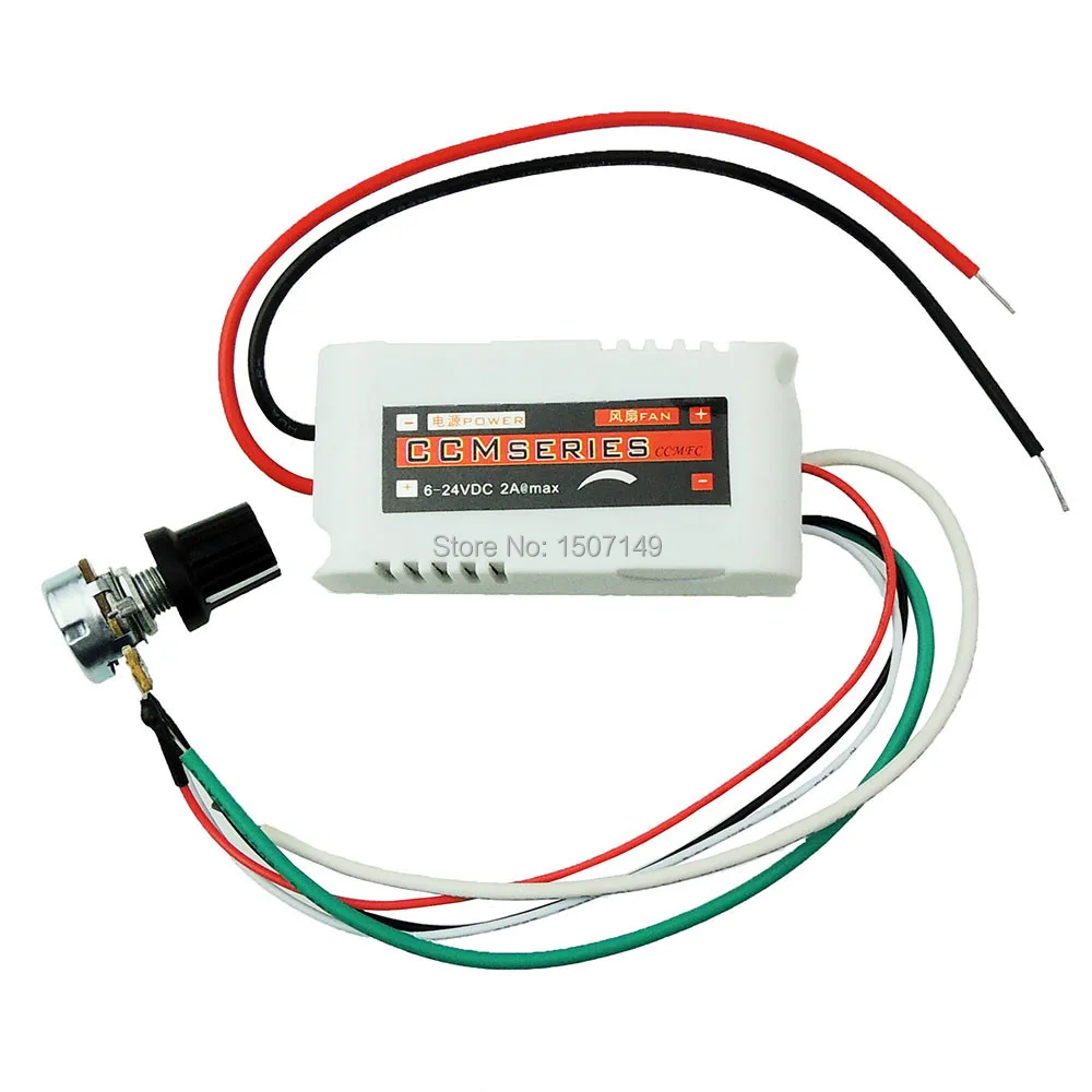 

Unique Goods - CCMFC 12V 2A DC Motor Speed Controller Adjustable PWM DC Voltage Switching Regulator control speed of a DC fan