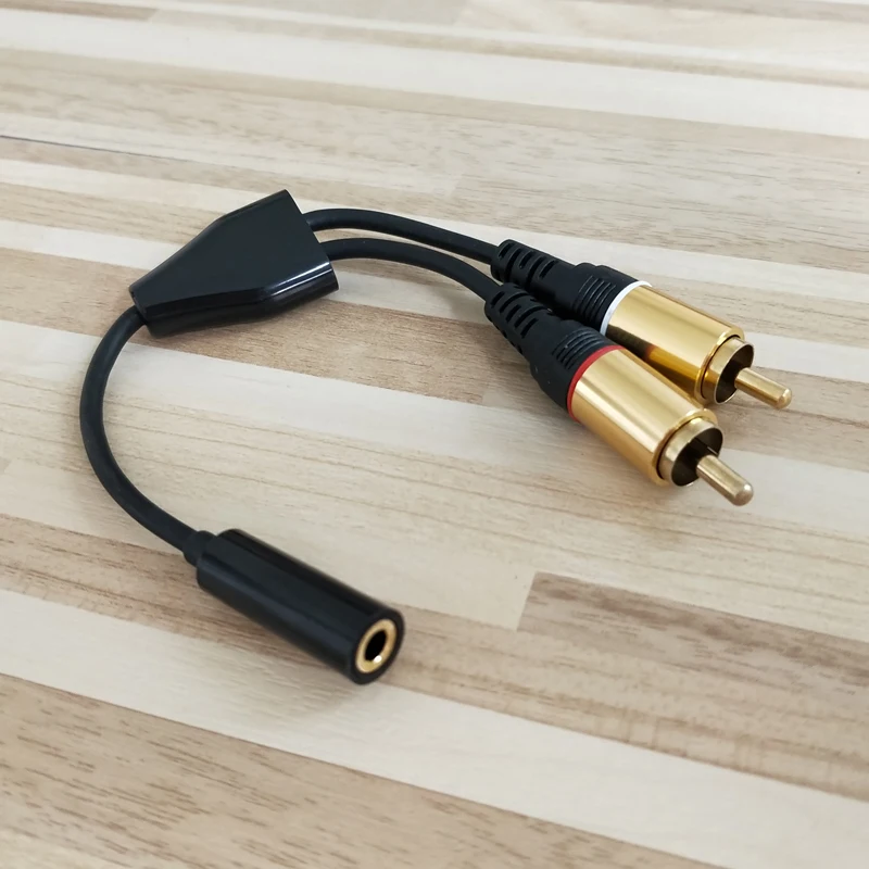 5 шт. стерео аудио кабель 18 см 3 &quotМама 2RCA папа|audio cable|stereo audio cable3.5 male female |