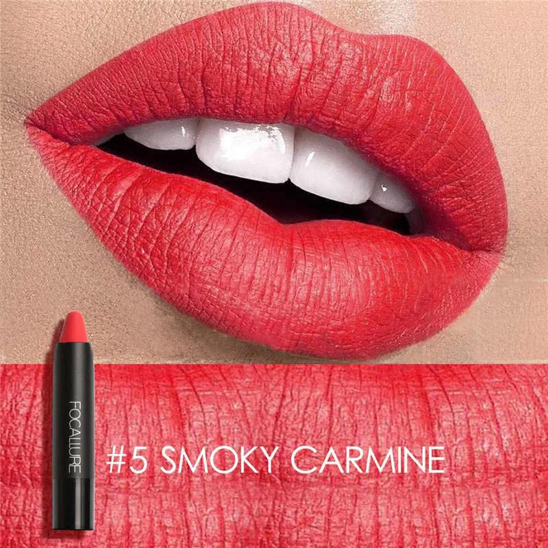 

Focallure Women Matte Lipstick Pen Waterproof Long-lasting Cosmetic Nude Lady Lips Makeup Lipsticks 789