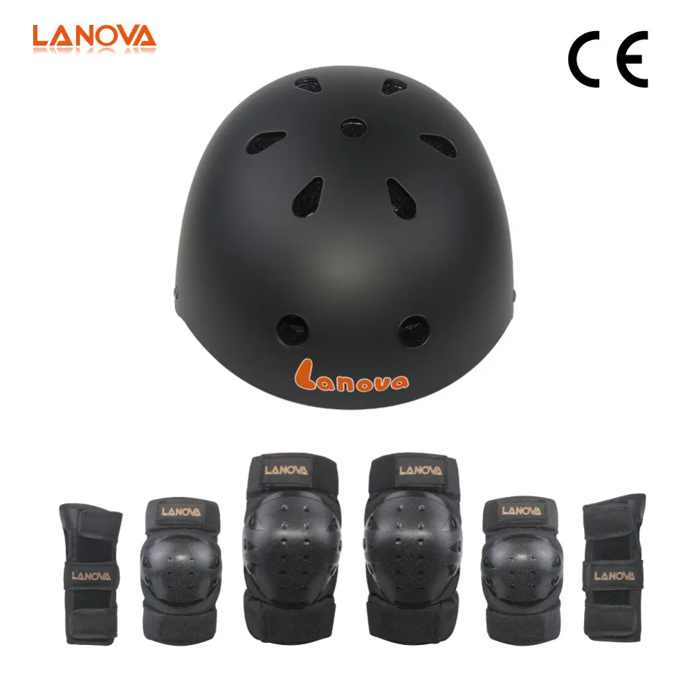 LANOVA Kids Youth Protective Gear Set Knee Elbow Pads with Wrist Guards Bicycle Helmet for Cycling Skateboarding Rollerblading цена LANOVA Kids Youth Protective Gear Set Knee Elbow Pads with Wrist Guards Bicycle Helmet for Cycling Skateboarding Rollerblading цены онлайн