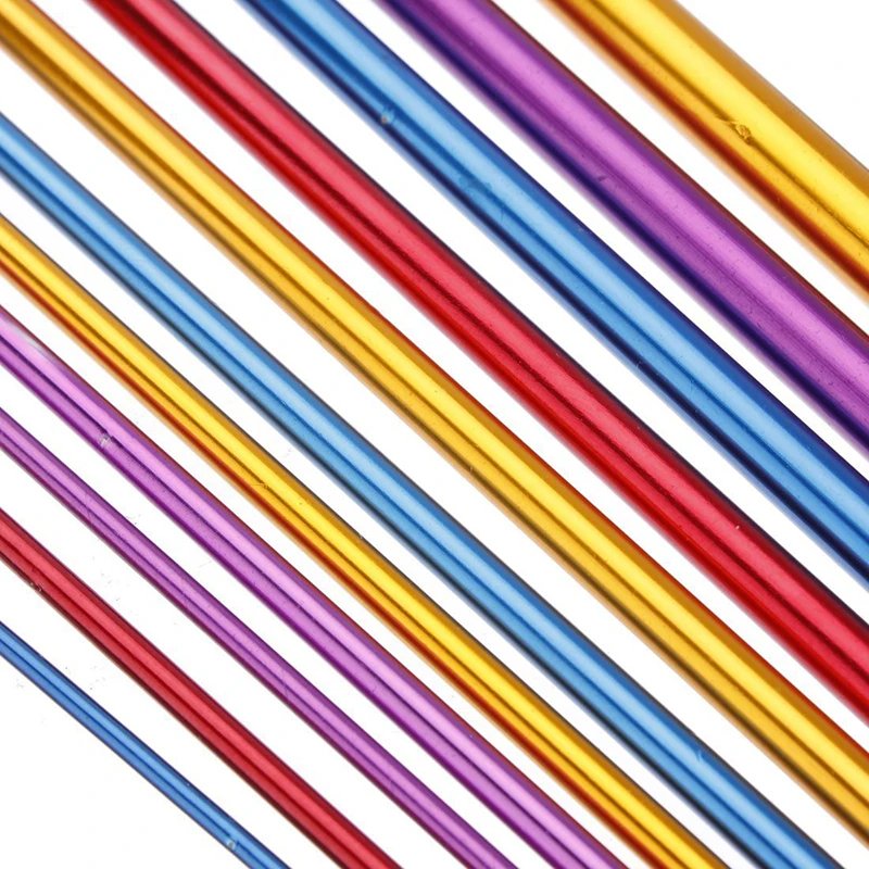 Дропшиппинг 2,0-8 мм 11 шт 10," 27 см разноцветный алюминиевый TUNISIAN/AFGHAN одиночный заостренный плетение ремесло крючком Крючки Иглы