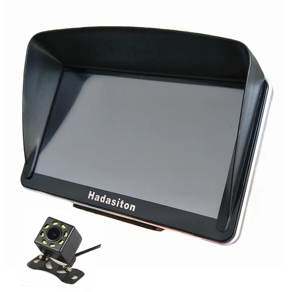 

Car GPS Navigation 7" touch screen Sat nav 256M/8G Bluetooth AV-IN with sunshade+free maps,Wireless Rearview camera Optional