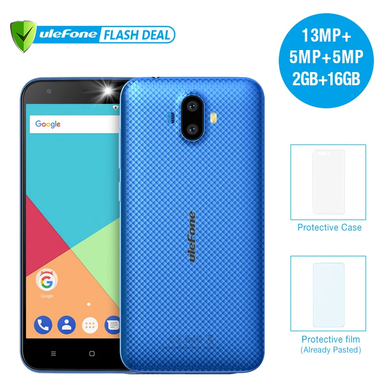 Ulefone S7 Pro 2GB ROM 16GB RAM Mobile Phone 5 0 Inch HD Display Dual Camera