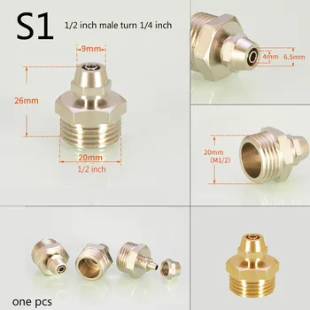 

3/4 1/2 inch Male & Female Thread turn 1/4 inch Brass pipe fitting adapter Copper joints water purifier fitting Quick connector