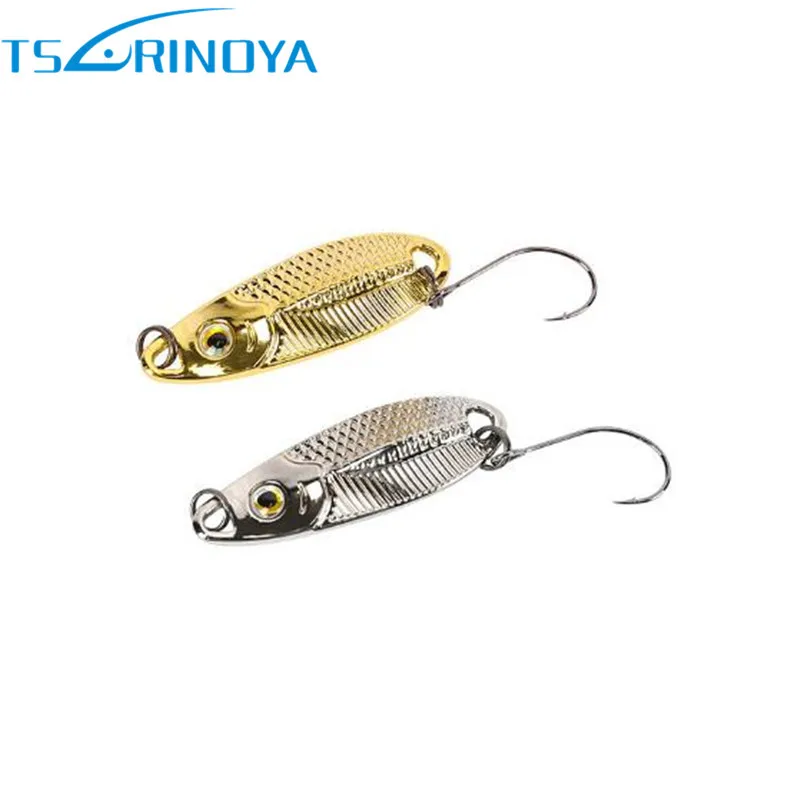 

TSURINOYA 2Pcs/Lot 1.5g/2.5g/3.5g Spoon Sequin With Single Hook Trout Fishing Lure Leurre Souple Luis Vuiton Hard Bait Metal Jig
