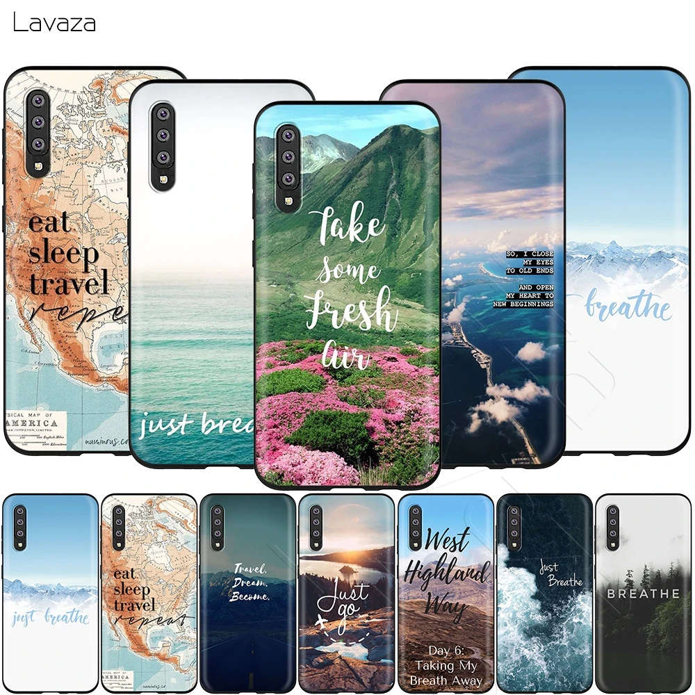 Lavaza пейзажа путешествий дышать по дороге чехол для Samsung Галактики S6 S7 край J6 S8 S9 S10