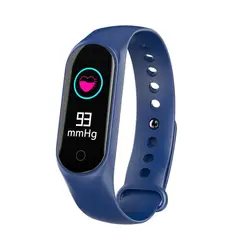 Новый 0,96 дюймов Смарт часы браслет M3 Цвет светодио дный спортивные крови Давление кислорода сердечного ритма Bluetooth Smart Браслет для iOS