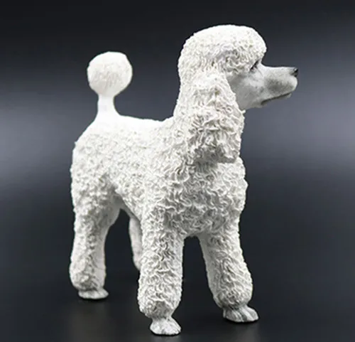 Artificial resin france poodle dog figure,car styling home room decoration,doggy lover decorative article Christmas gift toy 6