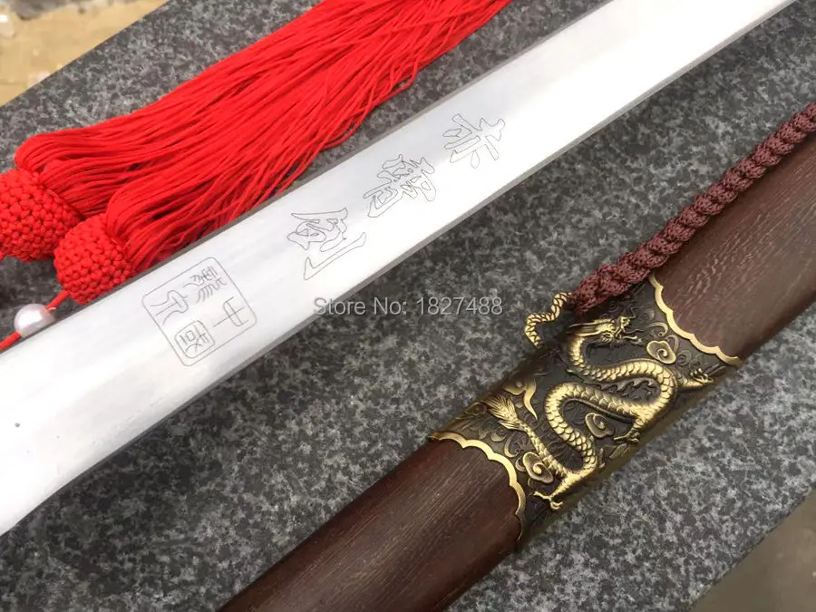 Китайский традиционный меч для кунг фу ушу/TaiChi Dragon Jian 1060 лезвие из углеродистой стали для украшения дома