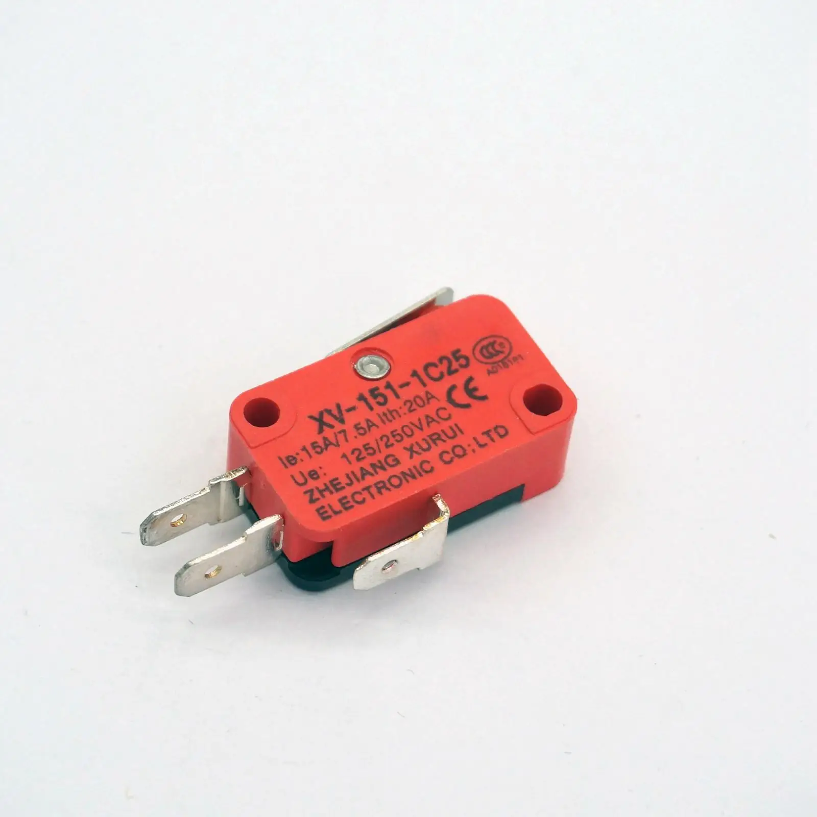 (5)XV 151 1C25 NO+NC 16A Miniature Micro Switch SPDT Short Straight Lever Typein Switches from
