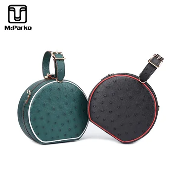 

McParko Sweet Ladies Bags Genuine Ostrich Leather Handbag Top-handle Bags Women 2019 Luxury Fashion Leather Shoulder Bag Female