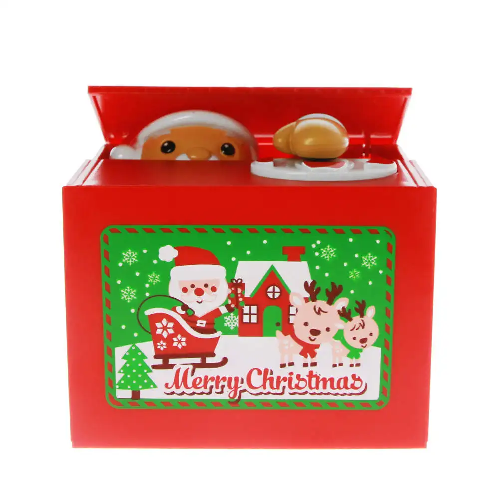 1Piece Adorable Itazura Santa Claus Piggy Coin Bank Saving Money Box
