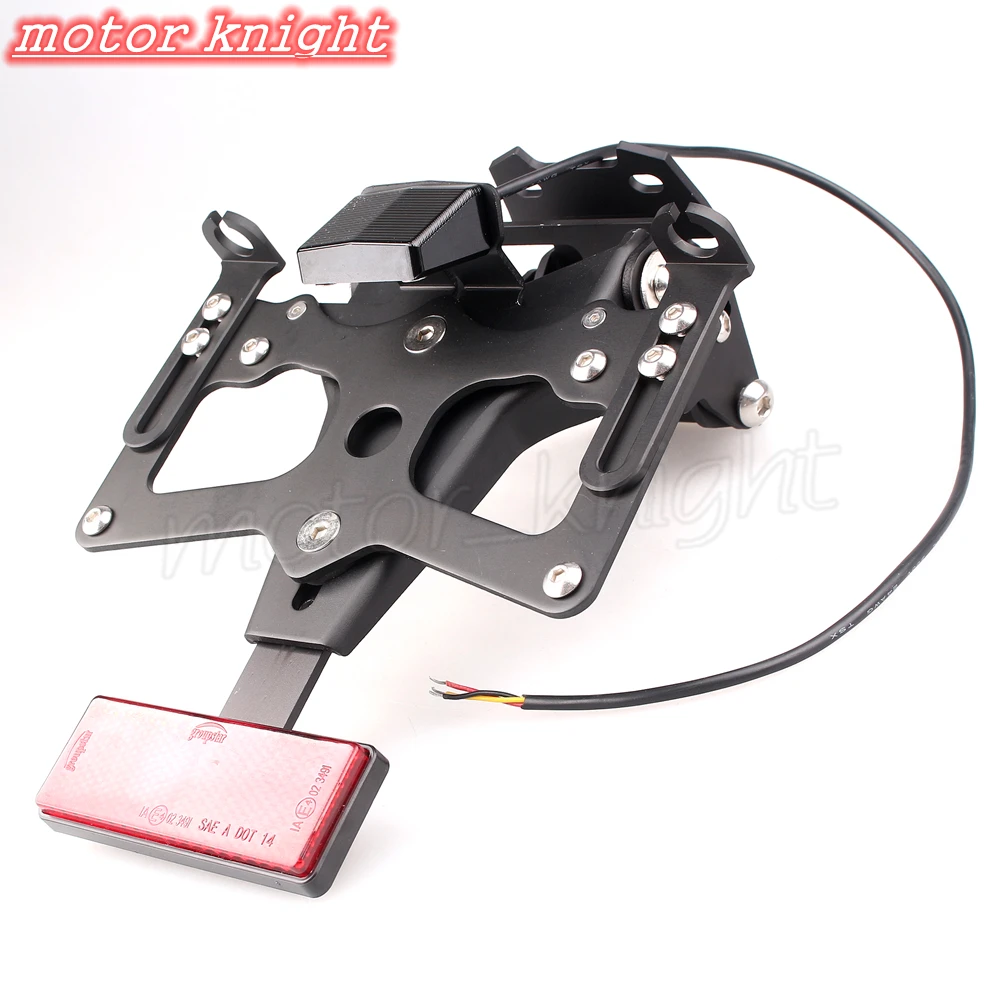 Fender Eliminator Tail Tidy Rear Motorcycle Licence Plate Bracket LED