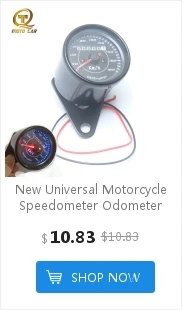 12V мотоциклов Скорость ometer одометром плотности размещения пикселей(5 gear Скорость метр датчик прибора Подсветка светодиодный светильник сигнала для Honda GN125 CG125 кафе