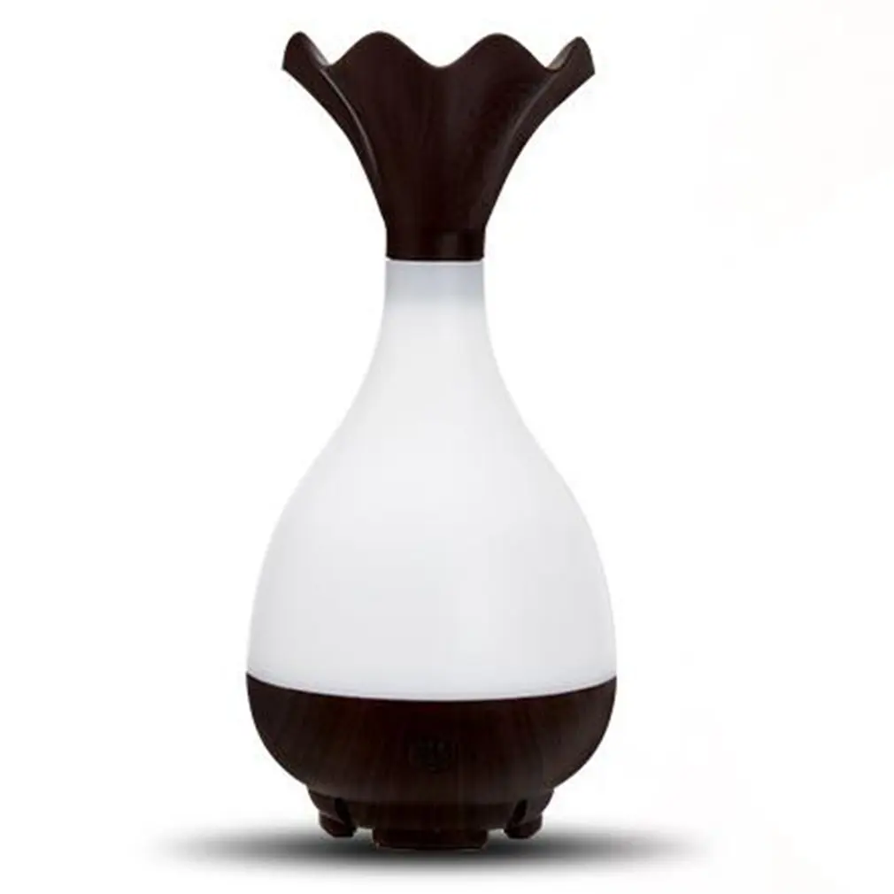 

Creative Vase Shape Air Humidifier USB Charging Essential Oil Diffuser Colorful LED Light Air Purifier for Home Office