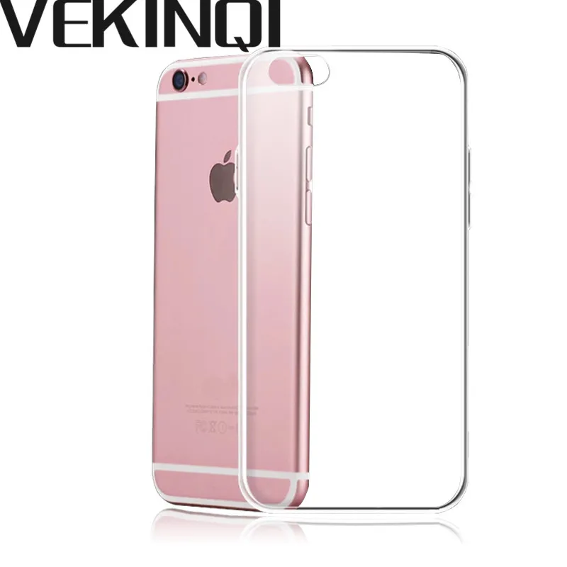 VEKINQI ультра тонкий прозрачный телефон Сумки и чехлы для iPhone X 5S 6 s Plus 7 8 плюс