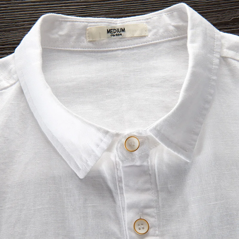 Осень и зима новая мужская рубашка с длинным рукавом Повседневная хлопковая белая рубашка мужская брендовая модная льняная рубашка camisa masculina