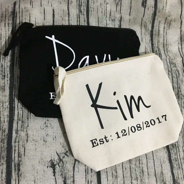 Cutom Custom Groom Bride Names Makeup Toiletry Kits Bridesmaid Wedding Gift Make Up Bags Unique Gift Cutom Custom Groom Bride Names Makeup Toiletry Kits Bridesmaid Wedding Gift Make Up Bags Unique Gift