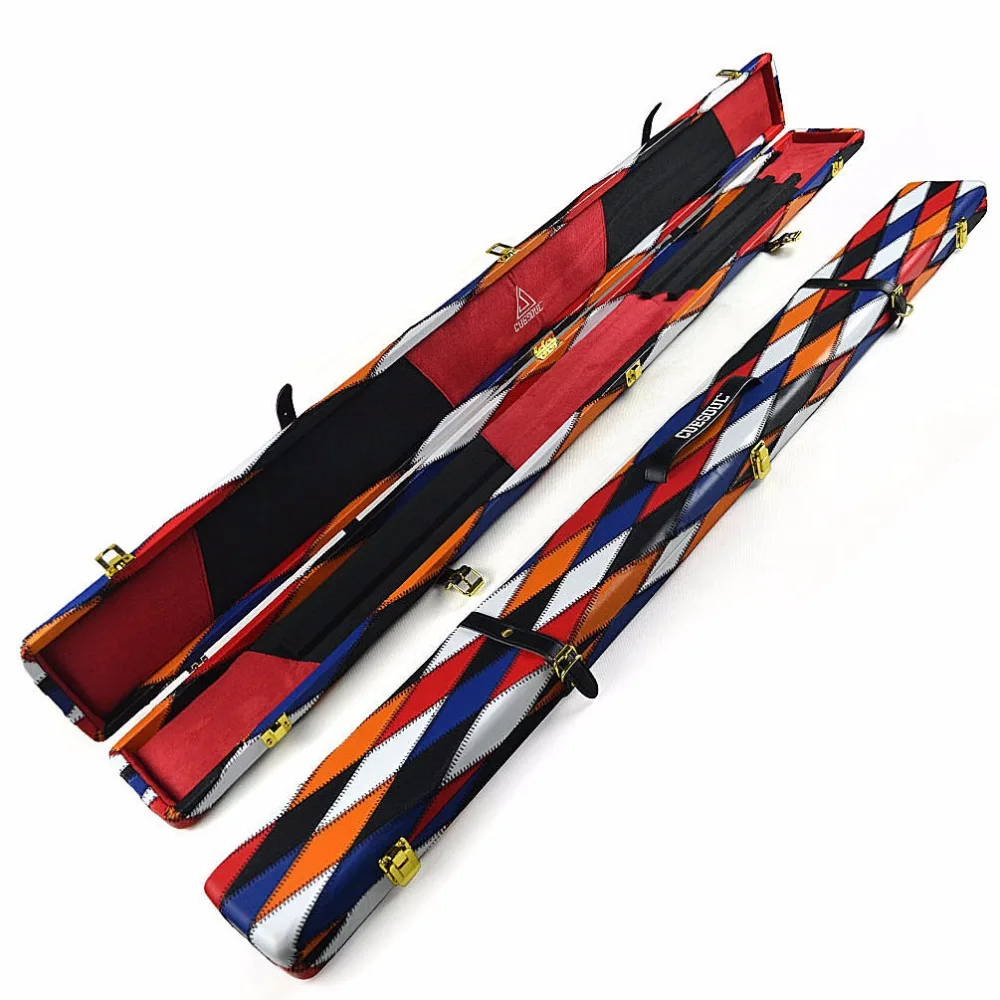 CUESOUL 3 Compartment 3/4 Piece Snooker Cue Case , DHL FREE SHIPPINGin