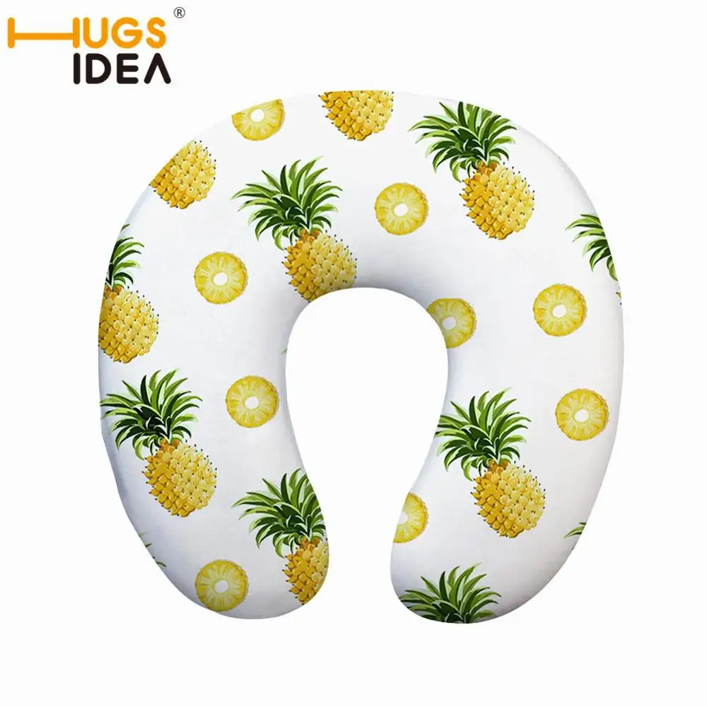 HUGSIDEA Memory Foam u-образная подушка для путешествий в полоску с принтом головы шеи поддержка отдыха Air U подушка массаж лучший рождественский подарок - Цвет: CC1749CT