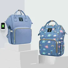 Большая вместительная сумка для подгузников для мам, сумка для подгузников с принтом, водонепроницаемая сумка для подгузников, рюкзак для коляски, уход за ребенком# C