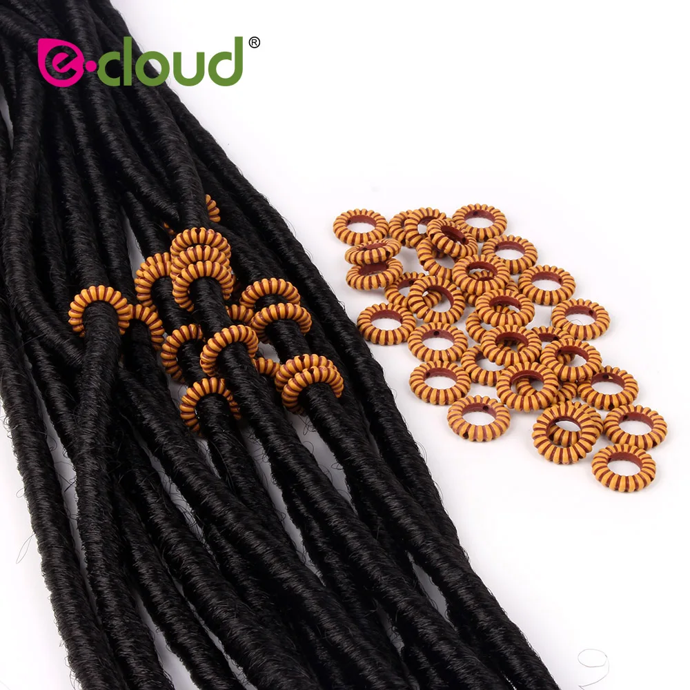 Buy 50 Pcs Set Acrylic Dreadlock Dread Hair Braid Tube Hair Beads for braids