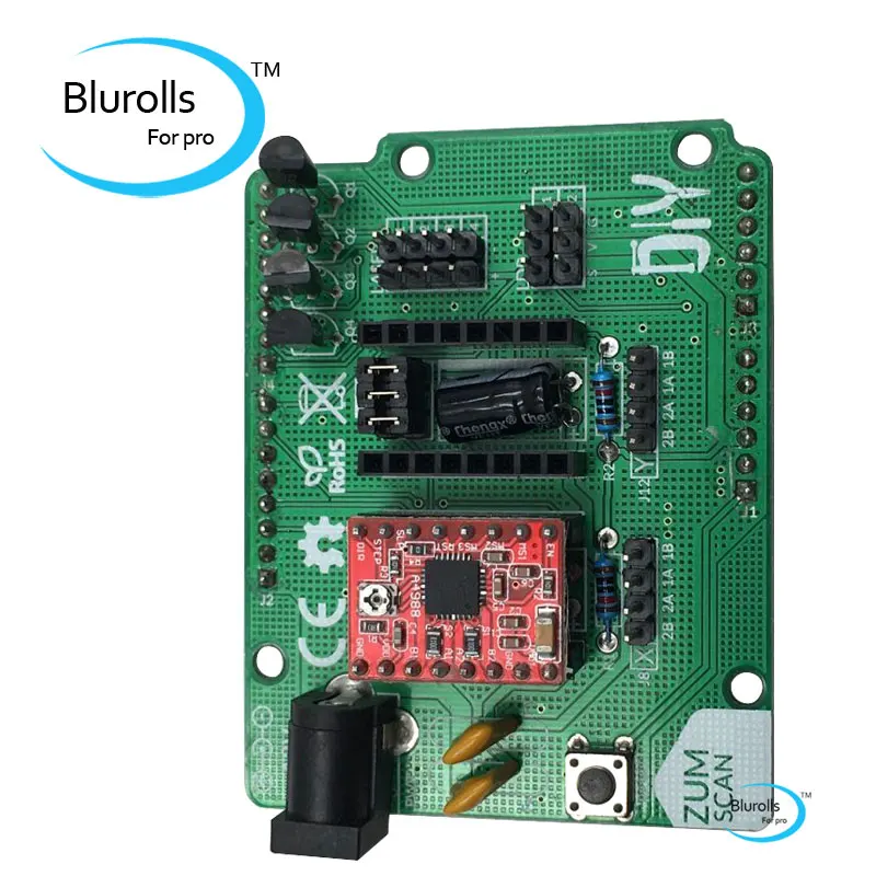 Blurolls Ciclop 3D плата сканера Плата расширения ZUM драйвера DIY с аксессуарами A4988|ciclop