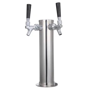 

Homebrew Two Taps Beer Tower KEG STORM 304 Stainless Steel Making Beer With Double Beer Tap Faucet Bar Accessories