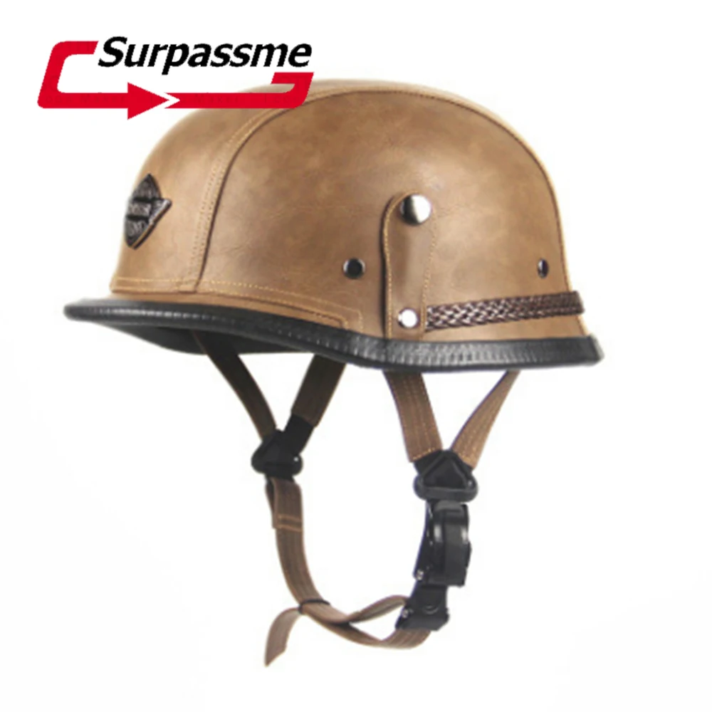 

2018 Hot Sale Unisex German Helmets New Summer Vintage Motorcycle Helmets Open Face Half Motorbike