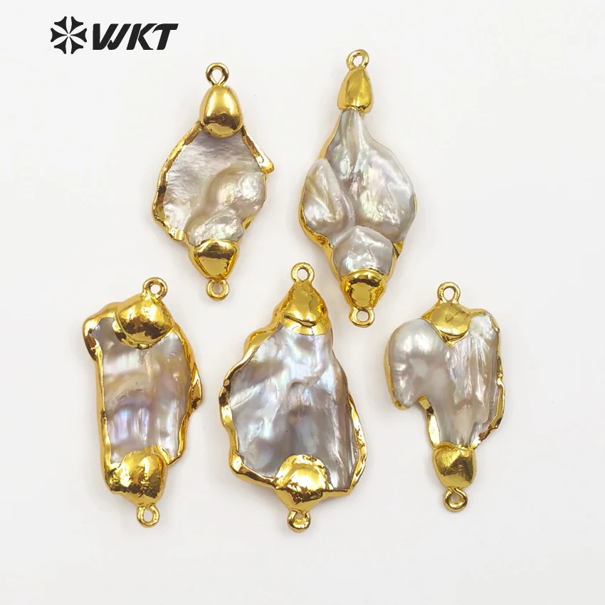 WT JP079 WKT Freeshape ювелирные изделия с двойными крючками задняя часть полностью