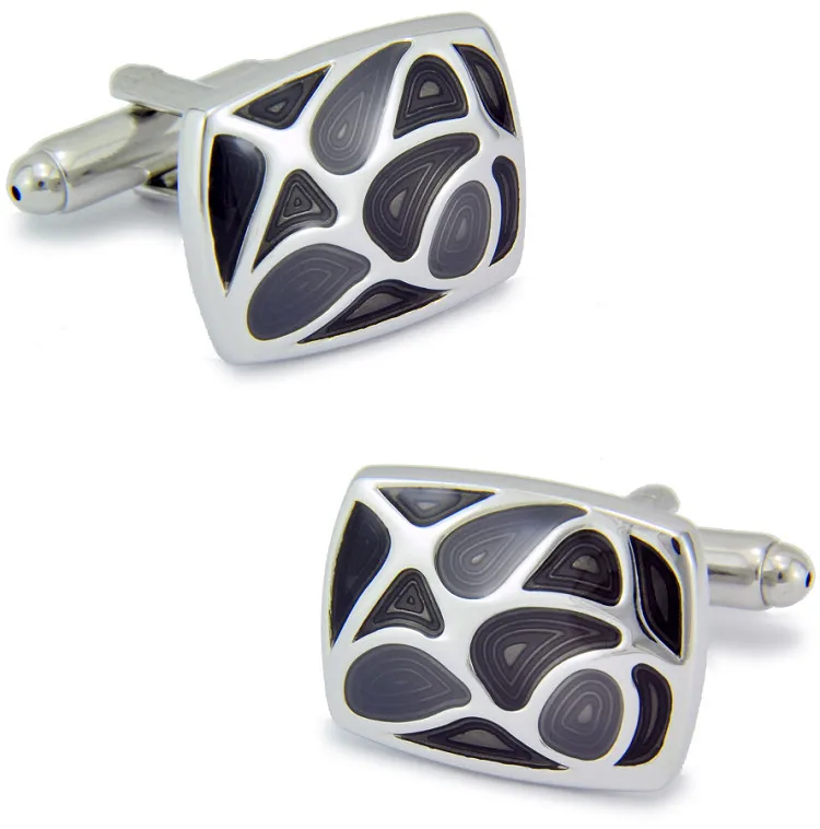 

SPARTA High quality metal + Electroplate Enamel black melody cufflinks men's Cuff Links + Free Shipping !!!