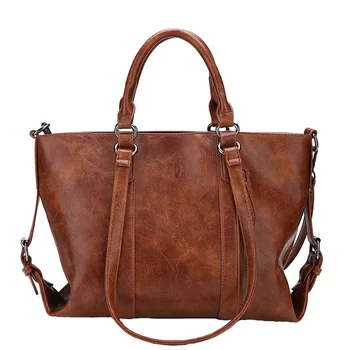 

New High Quality Casual Totes Pu Leather Large Handbags Shoulder Messenger Bags For women Designer Vintage Women Bag bolso mujer