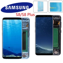 5,8 ''/6,2'' дисплей с рамкой для samsung S8 G950F G950U lcd S8 Plus G955 G955F с сенсорным экраном дигитайзер в сборе