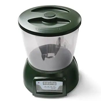 

None Automatic Pond Fish Feeder Fish Food Dispenser Digital Aquarium Timer Feeder with LCD-25