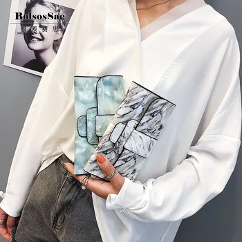 

BolsosSac Stone Texture Women's Wallet Cover On the Passport Female Hand Bags Fashion Summer Purse card holder 2019 Long Wallet