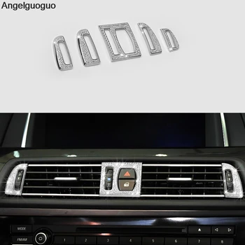 

Angelguoguo Console AC Air Conditioning Vent outlet Cover Trim For BMW 5 Series F10 F18 520li 525li 2011-2017